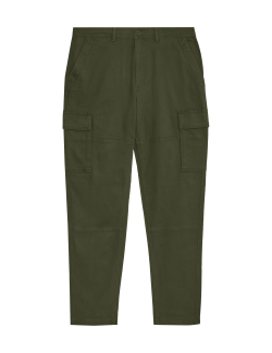 Tapered Fit Stretch Cargo Trousers