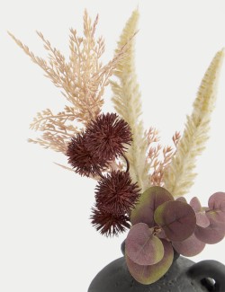 Artificial Dried Arrangement in Cement Vase