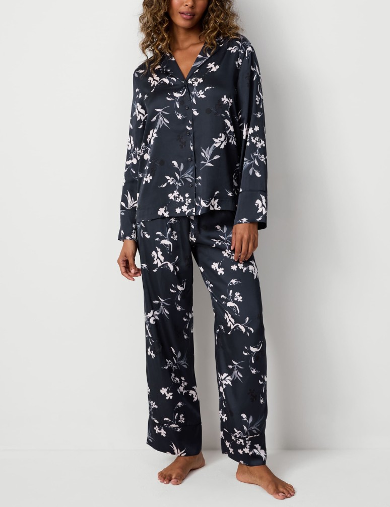 Satin Printed Pyjama Set