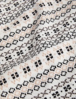 Vesta z vlny merino s motivem Fair Isle