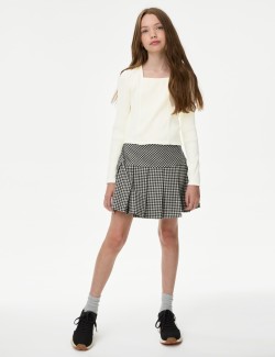 Cotton Rich Ribbed Top (6-16 Yrs)