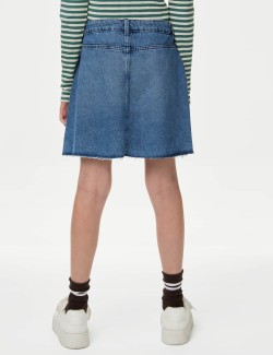 Denim Pleated Skirt (6-16 Yrs)