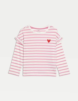 Pure Cotton Striped Top (2-8 Yrs)