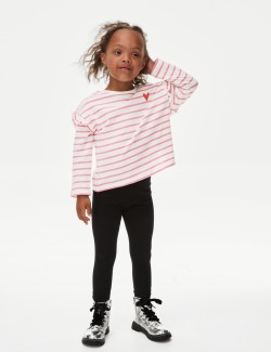 Pure Cotton Striped Top (2-8 Yrs)