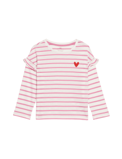 Pure Cotton Striped Top (2-8 Yrs)