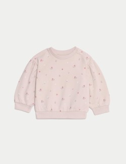 2pc Cotton Rich Floral Sweat Outfit (0-3 Yrs)