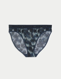 Tivoli Mesh Printed High Leg Knickers