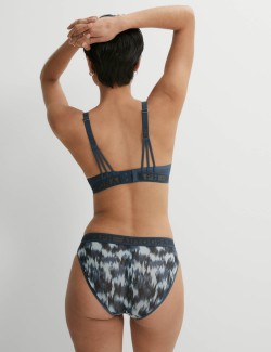 Tivoli Mesh Printed High Leg Knickers