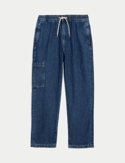 Relaxed Denim Cargo Jeans (6-16 Yrs)