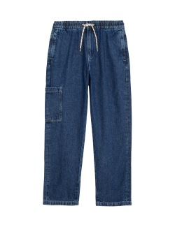 Relaxed Denim Cargo Jeans (6-16 Yrs)