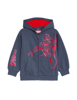 Cotton Rich Spider-Man™ Zip Hoodie (2-8 Yrs)