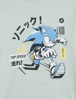 Top z čisté bavlny s motivem Ježek Sonic™ (2–8 let)