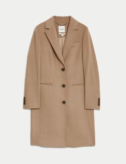 Pure Wool Single Breasted Boyfriend Coat