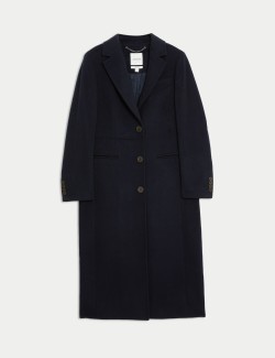 Pure Wool Longline Boyfriend Coat