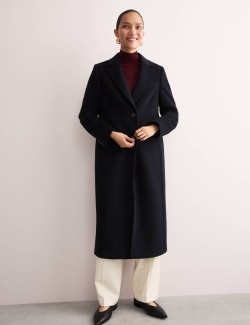 Pure Wool Longline Boyfriend Coat