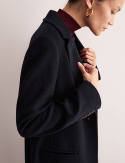 Pure Wool Longline Boyfriend Coat