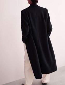 Pure Wool Longline Boyfriend Coat