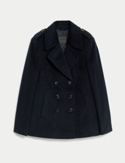 Pure Wool Tailored Coat