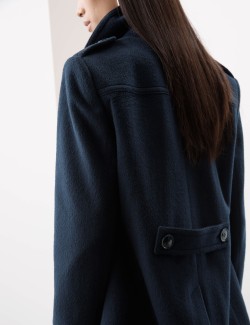 Pure Wool Tailored Coat