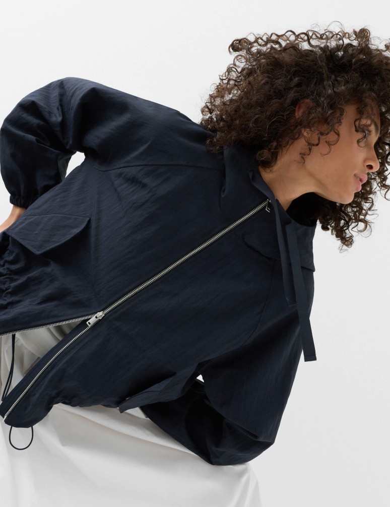 Peplum Parka Jacket