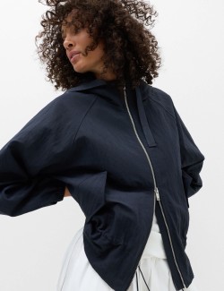 Peplum Parka Jacket
