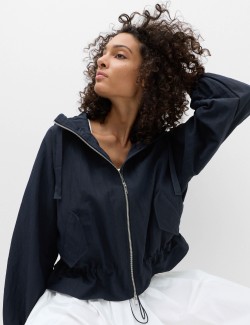 Peplum Parka Jacket