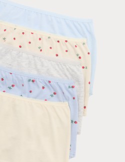 Kalhotky do pasu s potiskem z bavlny Lycra™, 5 ks