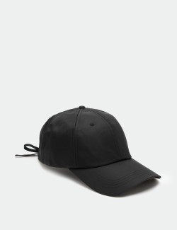 Nylon Bow Detail Baseball Cap