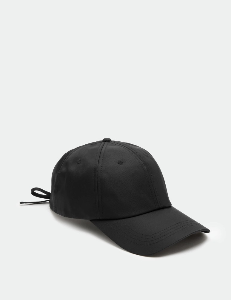 Nylon Bow Detail Baseball Cap