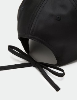 Nylon Bow Detail Baseball Cap
