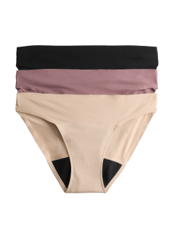 3 Pack No VPL Period Bikini Knickers