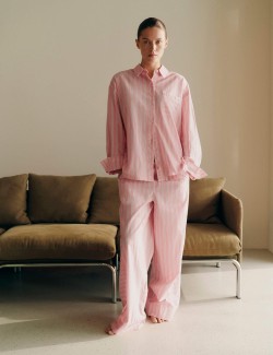 Pure Cotton Cambric Striped Pyjama Bottoms
