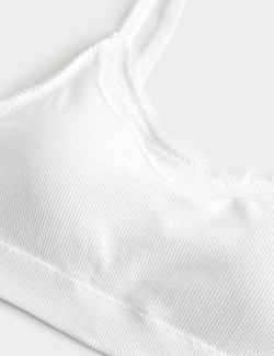 Jasmine Lace Non Wired Seamfree Crop Top