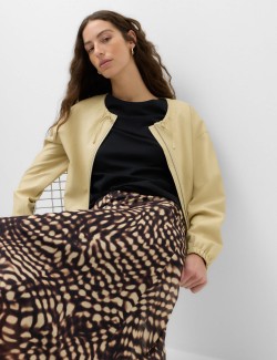 Mesh Animal Print Midi Asymmetric Skirt