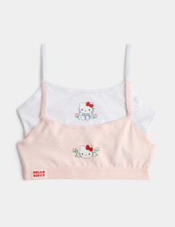 Zkrácené topy s motivem Hello Kitty™, s vysokým podílem bavlny, 2 ks (7–16 let)