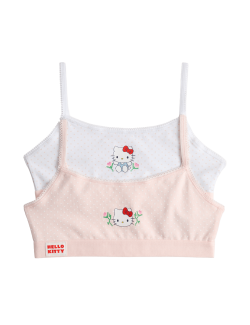 Zkrácené topy s motivem Hello Kitty™, s vysokým podílem bavlny, 2 ks (7–16 let)