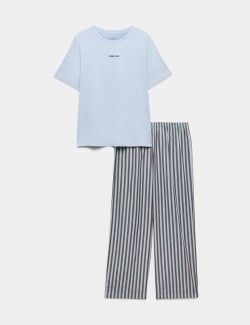 Cotton Rich Printed Pyjama Set