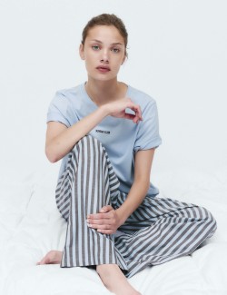 Cotton Rich Printed Pyjama Set