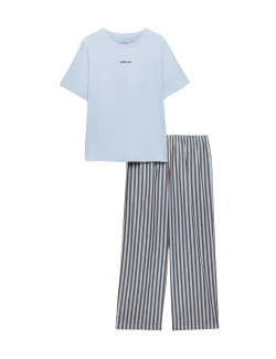 Cotton Rich Printed Pyjama Set