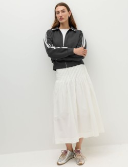Cotton Rich Zip Track Jacket