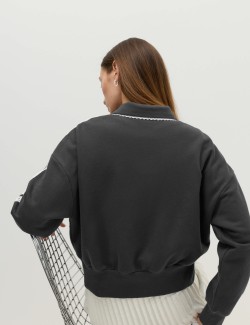Cotton Rich Zip Track Jacket