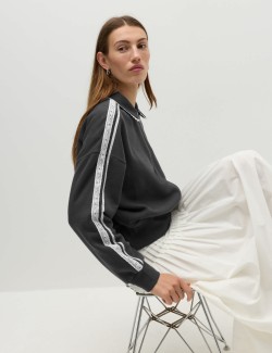 Cotton Rich Zip Track Jacket