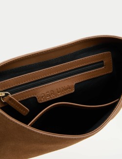 Suede Saddle Shoulder Bag