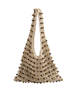 Taška přes rameno s korálky Macrame