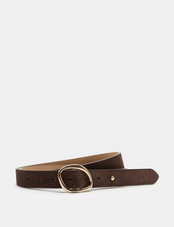 Suede Feature Buckle Jeans Belt
