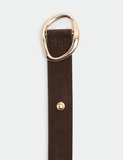 Suede Feature Buckle Jeans Belt