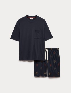 Pure Cotton Cactus Print Pyjama Set