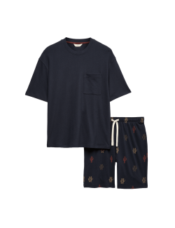 Pure Cotton Cactus Print Pyjama Set