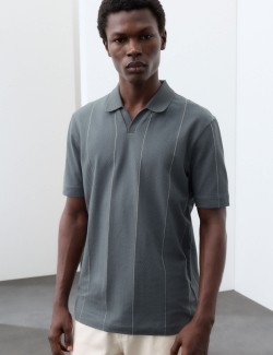 Supima® Cotton Rich Striped Polo Shirt