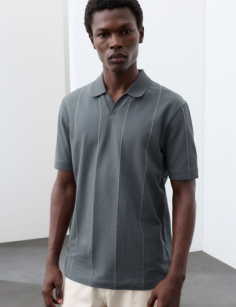 Supima® Cotton Rich Striped Polo Shirt